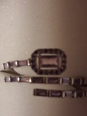 Lab created purple orchid stone